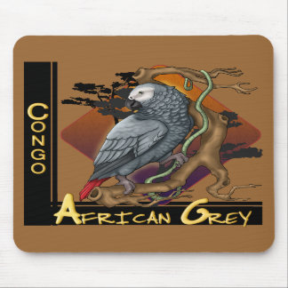 Afrikanisches Grau Mousepad des Kongos