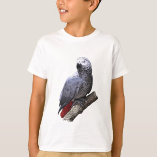 Afrikanisches Grau-Papagei auf Niederlassung T-Shirt