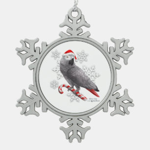 Afrikanisches Grau-Schneeflocke-Verzierung Schneeflocken Zinn-Ornament