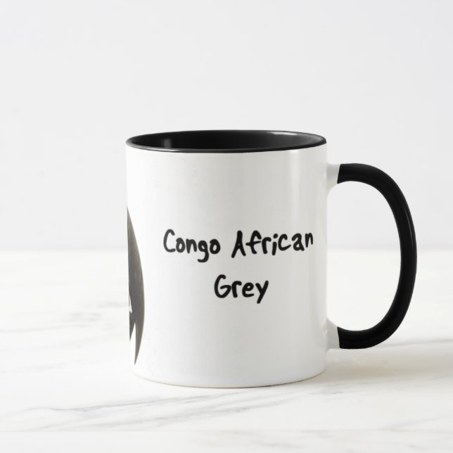 Afrikanisches Grau-Tasse des Kongos Tasse (Rechts)