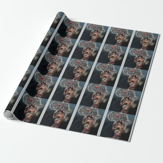 Afrikanisches Groove-Ding Geschenkpapier (Ungerollt)