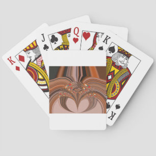 Afrikanisches Hellblondes Kaleidoskop Kunst Druck  Spielkarten