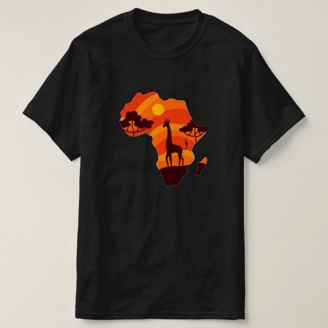 Afrikanisches Herren T-Shirt (Design vorne)