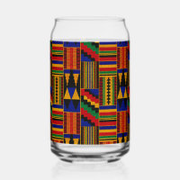 Afrikanisches Kente-Stoffmuster im Stil