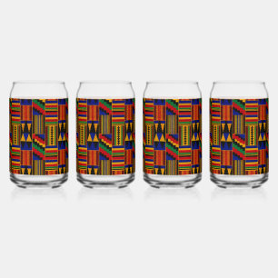 Afrikanisches Kente-Stofftuch-Muster Dosenglas