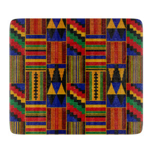 Afrikanisches Kente-Stofftuch-Muster Schneidebrett