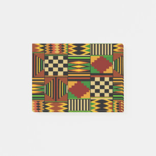 Afrikanisches königliches Kente-Stoff-Design Post-it Klebezettel