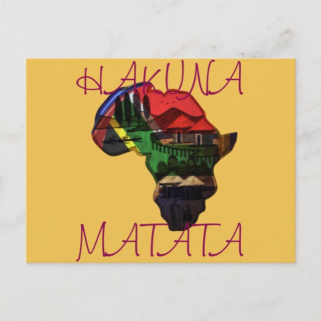 Afrikanisches Kulturerbe - Eine kulturelle Fusion Postkarte (Vorderseite)
