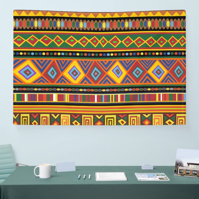 Afrikanisches Kunstmuster Banner (Messe)
