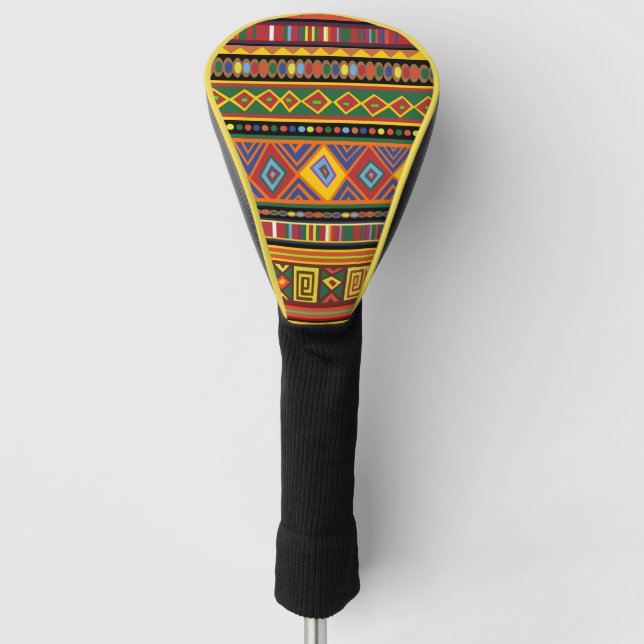 Afrikanisches Kunstmuster Golf Headcover (Vorderseite)