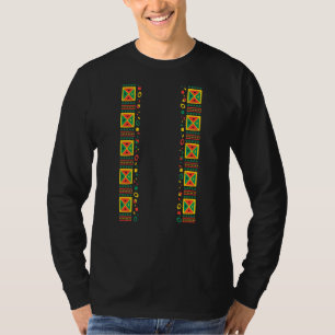Afrikanisches Kunstmuster Schöne schwarze Geschich T-Shirt