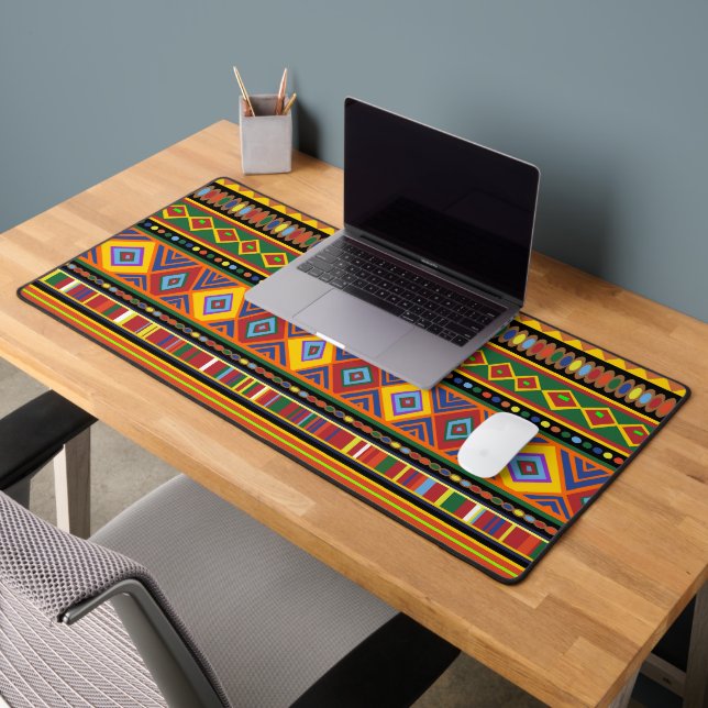 Afrikanisches Kunstmuster Schreibtischunterlage (Büro 2)