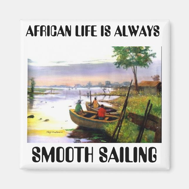 AFRIKANISCHES LEBEN MAGNET (Vorne)