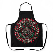 Afrikanisches Mandala-Kunst Schwarzes Frauenportra