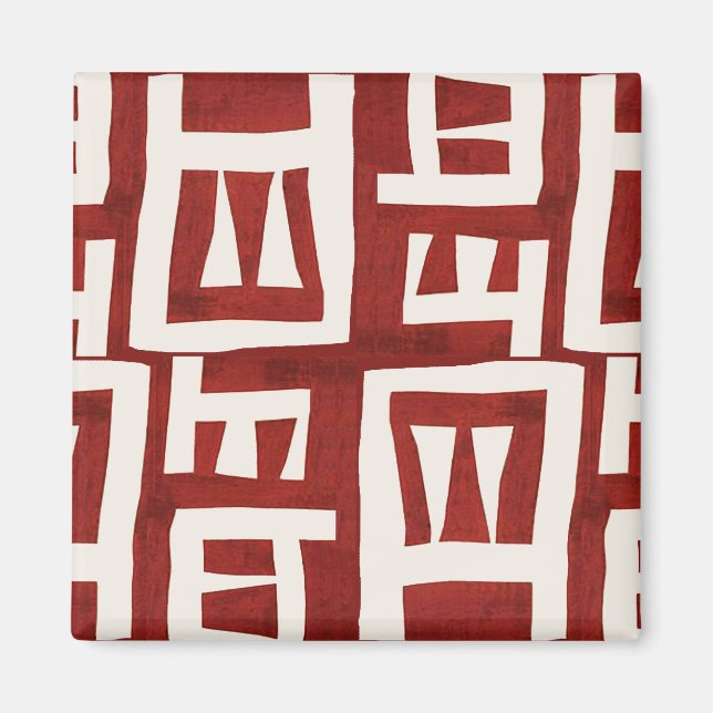 Afrikanisches Map Stammdesign Magnet (Vorne)