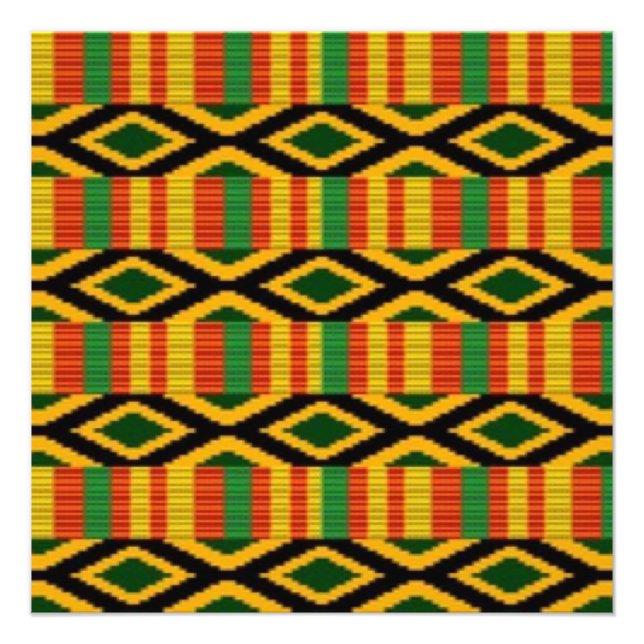 Afrikanisches Mehrfarben-Muster für die Printwerbu Fotodruck (Vorne)