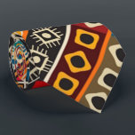 Afrikanisches Motiv-bunter dekorativer Krawatte<br><div class="desc">Afrikanisches Motiv-bunter dekorativer Muster-Entwurf.</div>