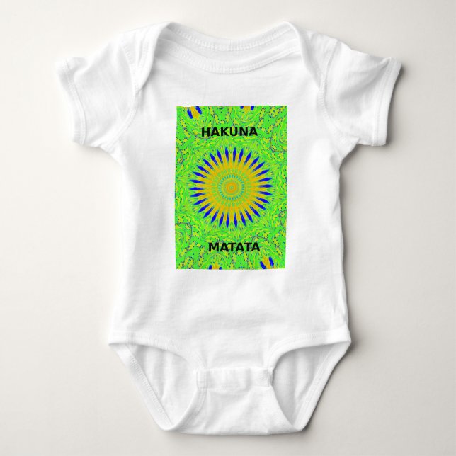 Afrikanisches Motiv-Design in der Printwerbung für Baby Strampler (Vorderseite)