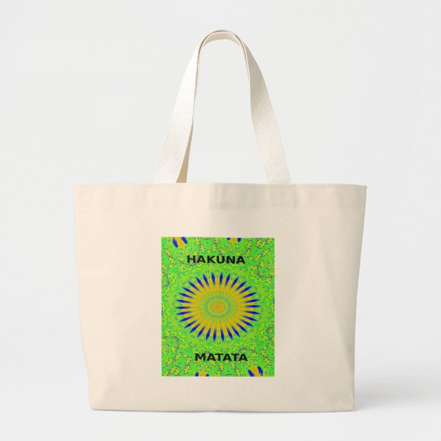 Afrikanisches Motiv-Design in der Printwerbung für Jumbo Stoffbeutel (Vorne)
