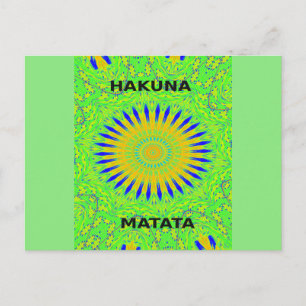 Afrikanisches Motiv-Design in der Printwerbung für Postkarte