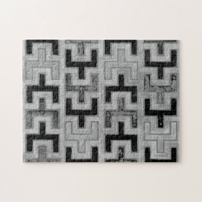 Afrikanisches Mudcloth Textil mit geometrischen Mu (Horizontal)