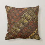 Afrikanisches Muster - braun und goldfarben #5 Kissen<br><div class="desc">Afrikanisches Muster - braun und goldfarben #5</div>