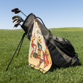 Afrikanisches Muster Golfhandtuch