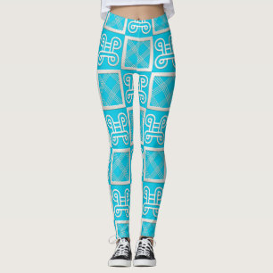 afrikanisches Muster mit simbols Leggings