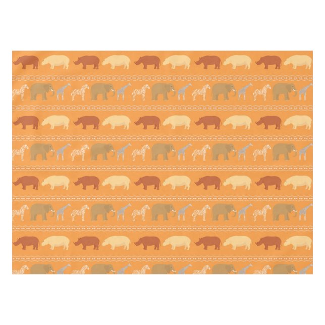 Afrikanisches Muster Tischdecke (Vorderseite (Horizontal))