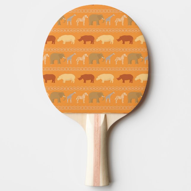 Afrikanisches Muster Tischtennis Schläger (Vorderseite)