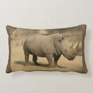 Afrikanisches Nashorn Lendenkissen