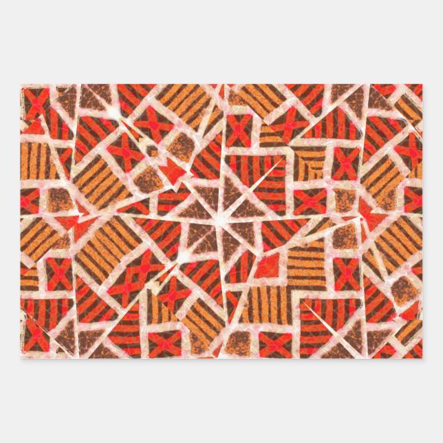 Afrikanisches Papier für Druckgeschenke (Vorderseite)
