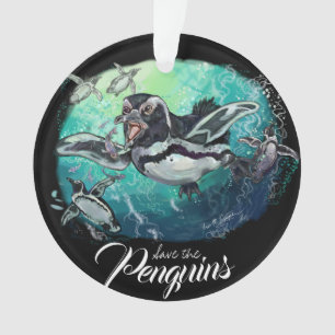 Afrikanisches Pinguine-Fischfest Ornament