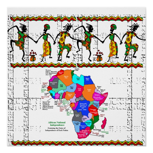 Afrikanisches Poster (Vorderseite)