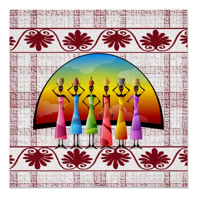 Afrikanisches Poster (Vorderseite)