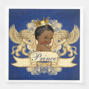 Afrikanisches Prince Regal Löwe-Wappen-königlich Serviette
