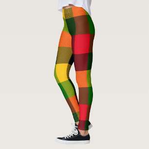 Afrikanisches Rasta-Reggae-Farben Karomuster Desig Leggings