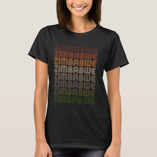 Afrikanisches Sambia, Simbabwe T-Shirt (Vorderseite)