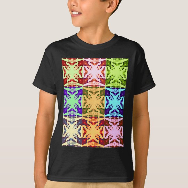 Afrikanisches Schachbrettmuster - Kunstkultur T-Shirt (Vorderseite)