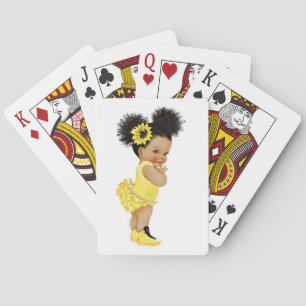 Afrikanisches Sonnenblumenbaby Spielkarten