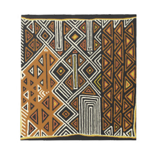 Afrikanisches Stammes-Kuba-Design Notizblock