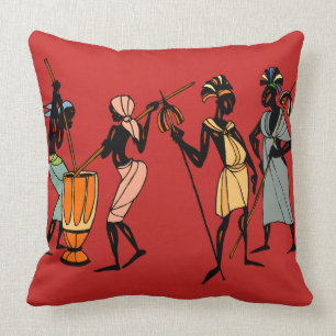 Afrikanisches Stammes- Kunst-Wurfskissen Kissen