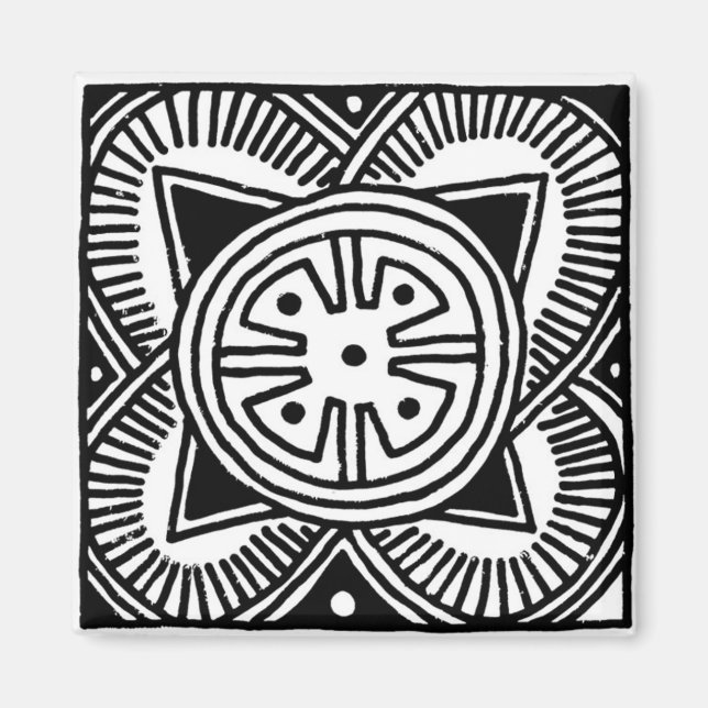 Afrikanisches Stammesdesign-Magnet Magnet (Vorne)