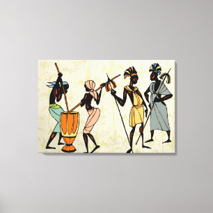 afrikanisches Stammesgebiet Leinwanddruck