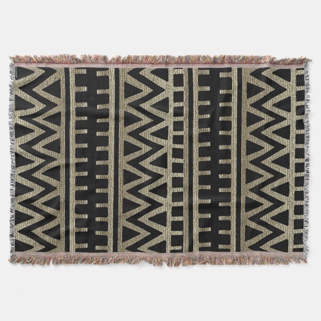 Afrikanisches Stammesmuster Decke (Vorderseite)