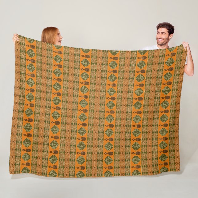 afrikanisches Stammesmuster Fleecedecke (Beispiel)