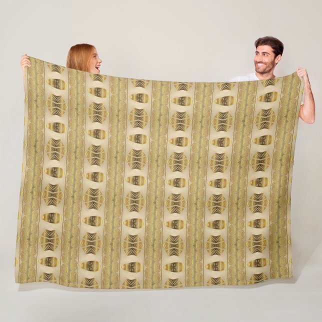 afrikanisches Stammesmuster Fleecedecke (Beispiel)