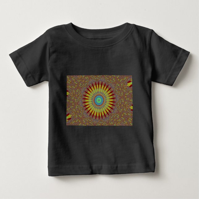 Afrikanisches Stammesmuster mit iranischem Teppich Baby T-shirt (Vorderseite)