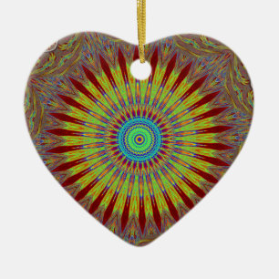 Afrikanisches Stammesmuster mit iranischem Teppich Keramik Ornament