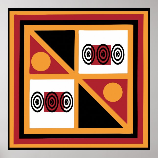 afrikanisches Stammesmuster Poster (Vorne)